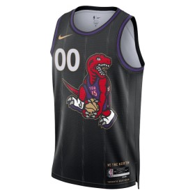 Muške NBA Dres Toronto Raptors Personalizirani Nike 2024-25 City Edition Crno Swingman